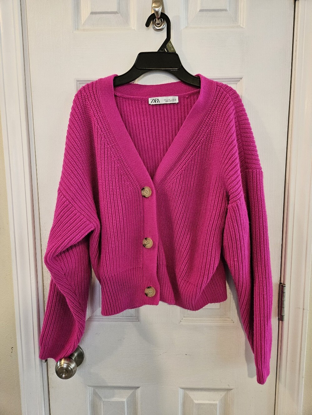 Zara Fuschia Pink Cardigan